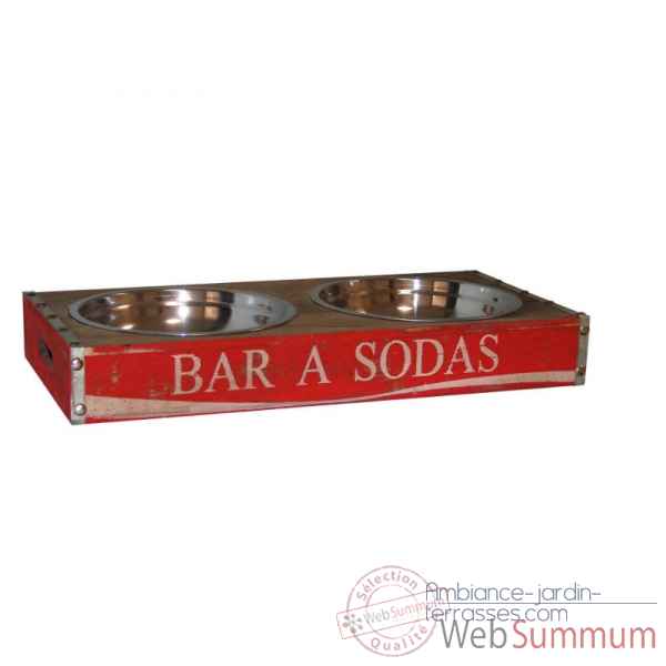 Gamelle chien \"bar a soda\" Antic Line -SEB13452