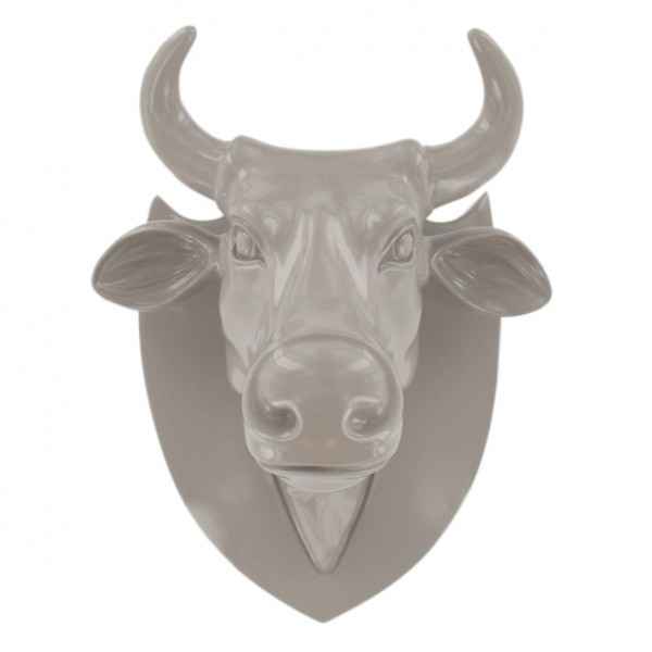 Vache tete cool gris Art in the City -80988
