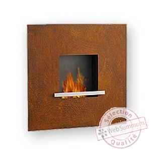Cheminee fire & flame en acier corten Artepuro -21.103-00
