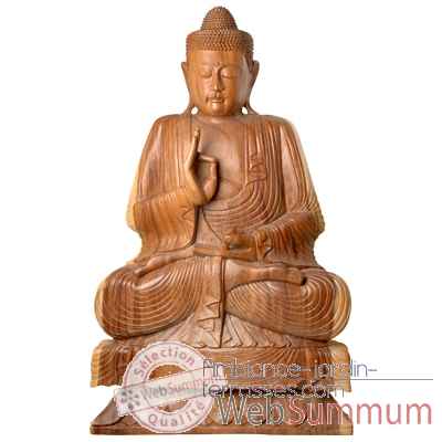 Bouddha simple 40 cm Bali -BG40E