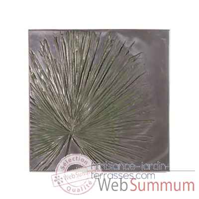 Décoration murale-Modèle  Anahaw Wall Plaque Medium Negative, surface aluminium-bs2324alu
