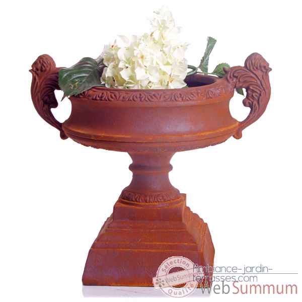 Vases-Modele French Planter, surface rouille-bs3027rst