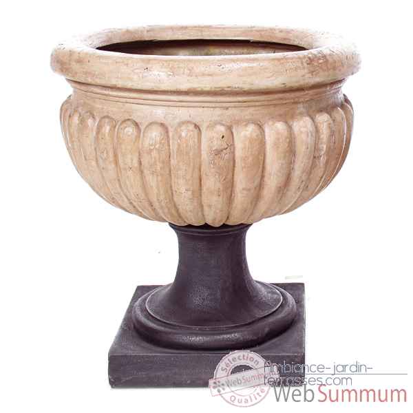 Vases-Modele Bath Urn, surface rouille-bs3094rst