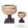 Vases-Modle Bath Urn, surface grs combins avec du fer-bs3094sa/iro