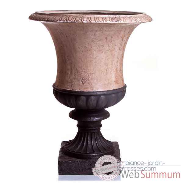 Vases-Modele Ascot Urn, surface gres combines avec du fer-bs3097sa/iro