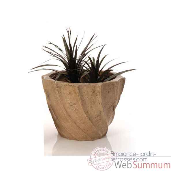 Vases-Modele Aegean Planter - Large, surface gres-bs3098sa