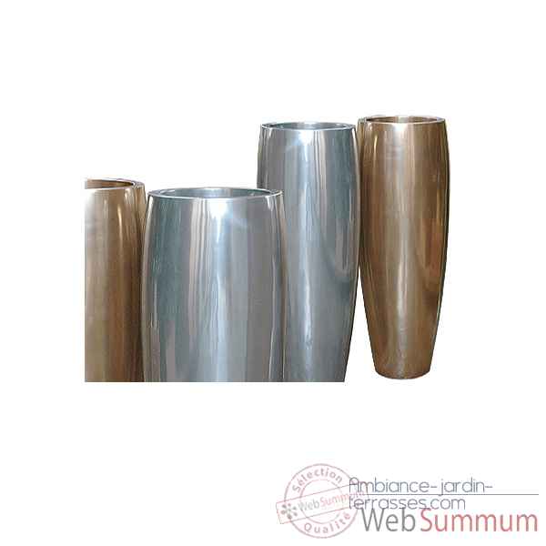 Vases-Modèle Mati Planter, surface aluminium-bs3114alu