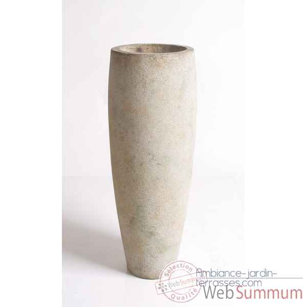 Vases-Modèle Mati Planter, surface pierre romaine-bs3114ros