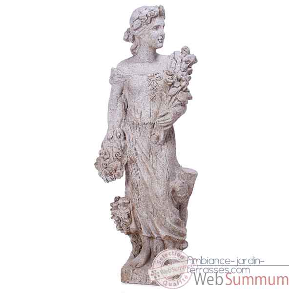 Sculpture-Modèle Goddes of Spring, surface pierres granite-bs3133gry