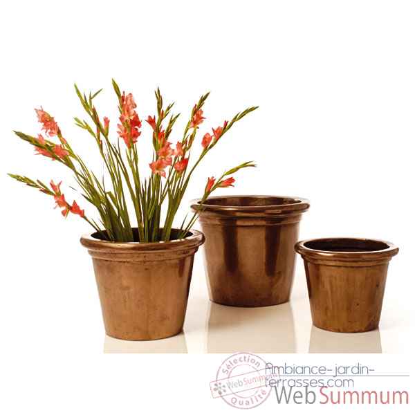 Vases-Modele Grower Pot  Small,  surface granite-bs3162gry
