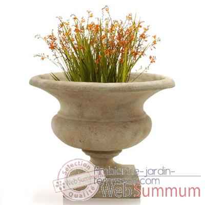 Video Vases-Modele Orbe Urn, surface marbre vieilli-bs3167ww