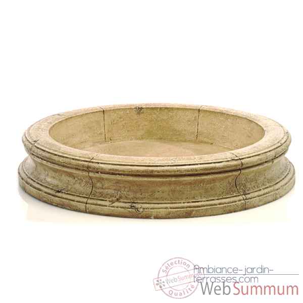 Fontaine-Modele Pisa Fountain Basin, surface pierre romaine-bs3191ros