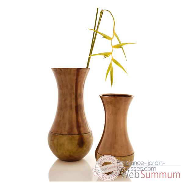Vases-Modèle Snap Jar, surface bronze nouveau-bs3219nb