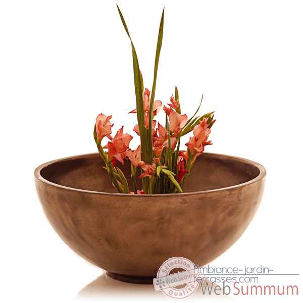 Video Vases-Modele Sulu Bowl, surface bronze nouveau-bs3227nb