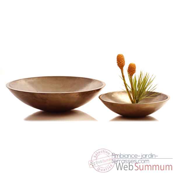 Vases-Modèle Kawa Bowl, surface aluminium-bs3229alu