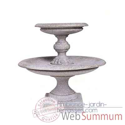Fontaine-Modèle Turin Fountainhead, surface granite-bs3313gry