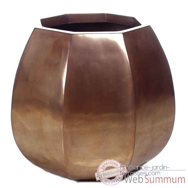 Vases-Modele Crocus Planter, surface bronze nouveau-bs3349nb