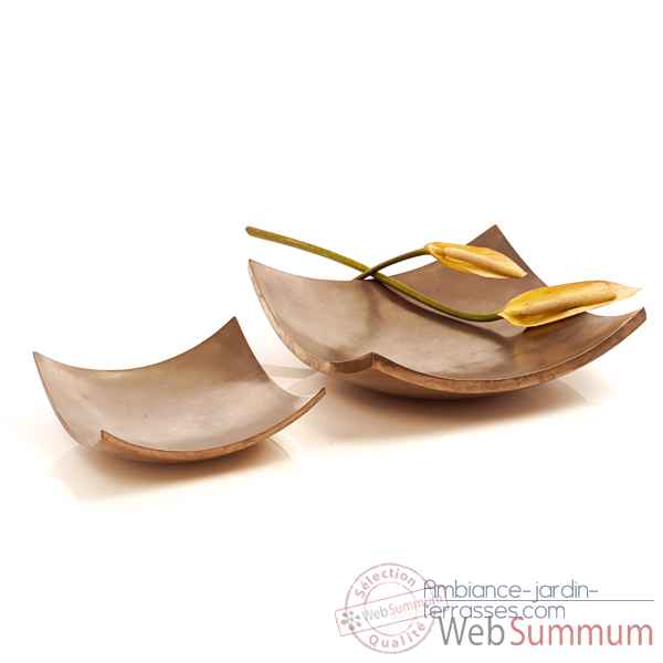 Vases-Modèle Kata Bowl, surface aluminium-bs3388alu