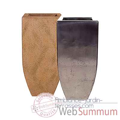Vases-Modele Kobe Planter Large,  surface granite-bs3434gry