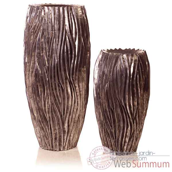Vases-Modele Alon Vase Giant, surface aluminium-bs3442alu