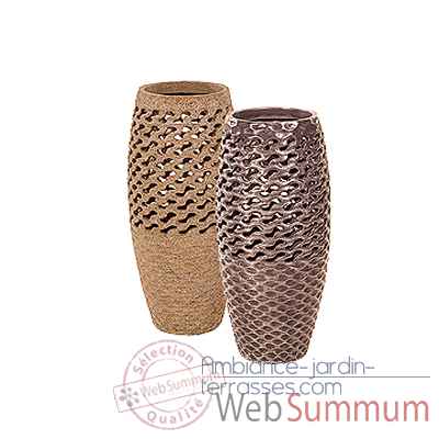 Vases-Modele Coral Vase, surface bronze nouveau-bs3447nb
