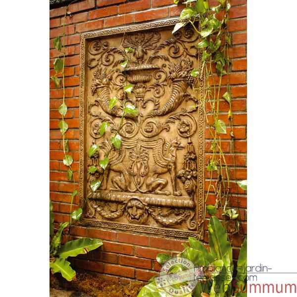Video Decoration murale Wall Decor -Griffin Motif, rouille -bs2602rst