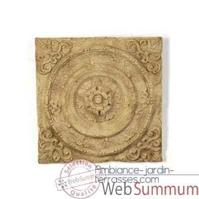 Video Decoration murale Rondelle Wall Plaque, granite -bs3166gry