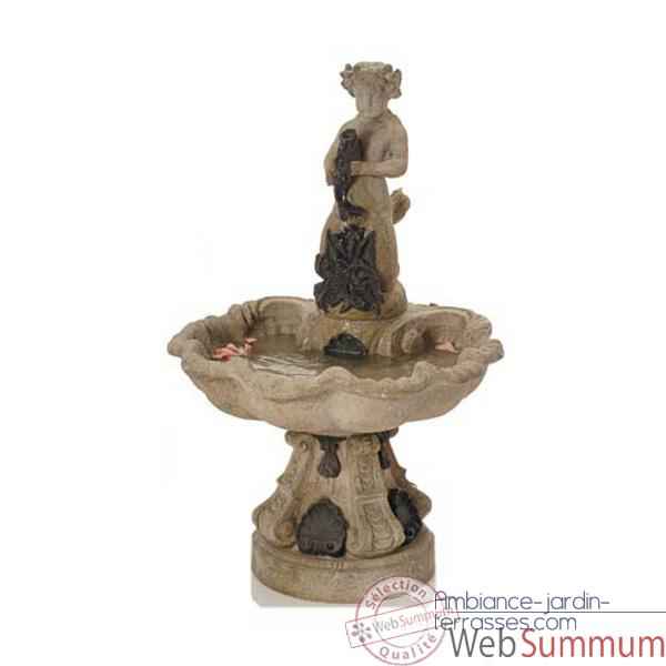Video Fontaine Alsace Fountain, marbre vieilli combines or -bs3103wwg