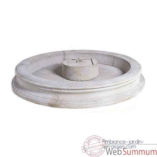 Fontaine Palermo Fountain Basin, granite -bs3311gry