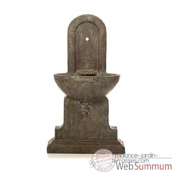 Video Fontaine Helene Fountain, pierre romaine et bronze -bs3386ros -vb
