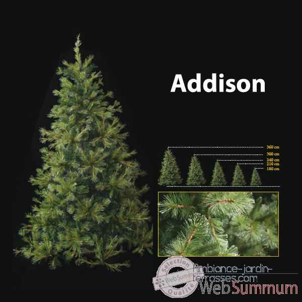 Sapin de Noel 180 cm Professionnel Addison Hard Needle Pine Tree Vert