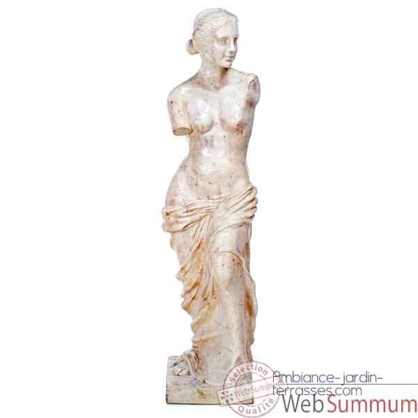 Sculpture Venus de Milo, pierre albâtre blanc -bs3135alaw