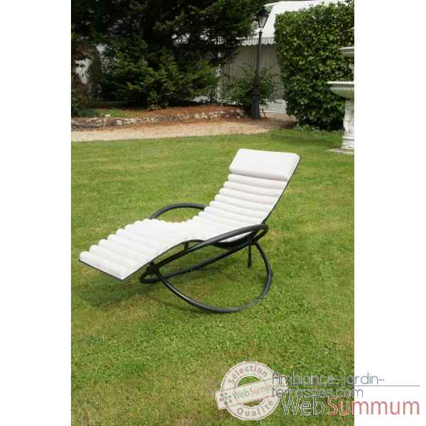 Bain de soleil swing-futon coussin beige Chalet Jardin -35-901094