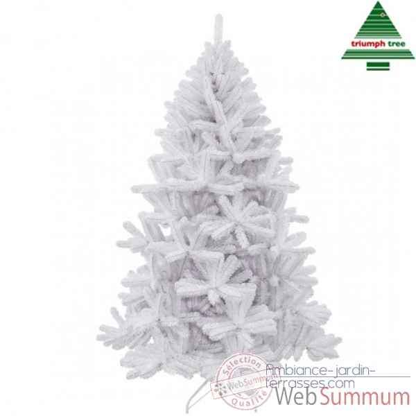 Arbre d.noel icelandic pine iridesc. h155d94 blanc tips 343 -792110
