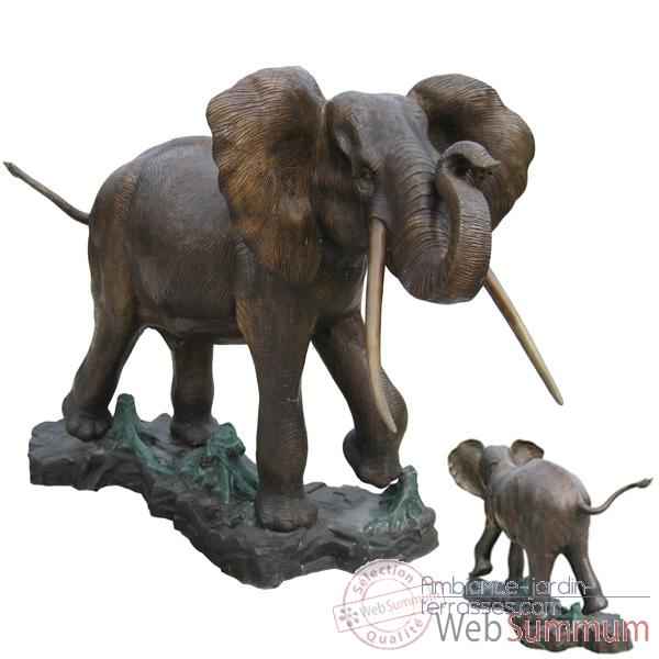 Elephant en bronze -BRZ276