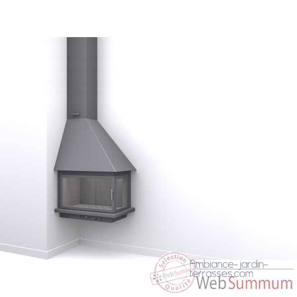 Pour cheminee modele ch57/r1-pc couleur noire 1 metre de tuyau/cache tuyau suplementaire Focgrup access -9726-3663141