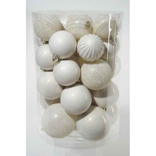 Boules pl mix blanc laine Kaemingk -23170