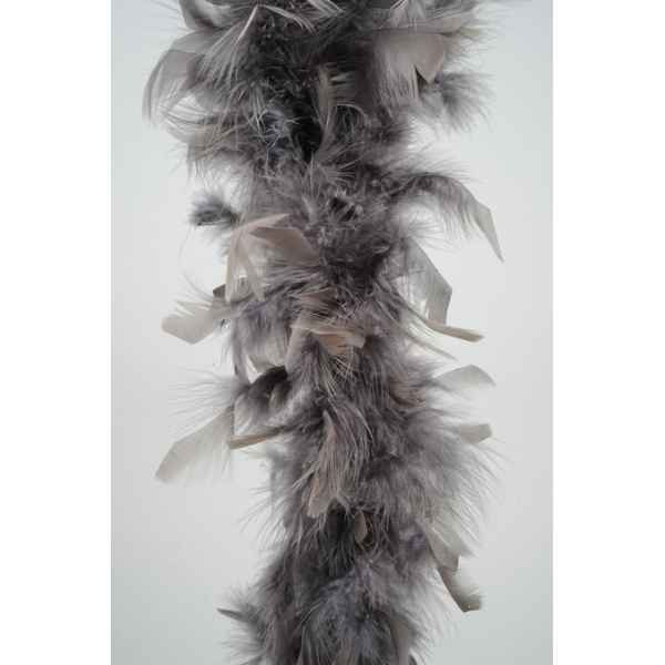 Guirlande de plumes 184cm gris argile Kaemingk -729821