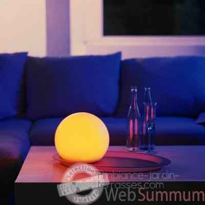 Lampe Sphère Moonlight Blanche diam.250 sur batterie -BMFL250130
