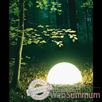 Lampe ronde socle  visser blanche Moonlight -magr550015