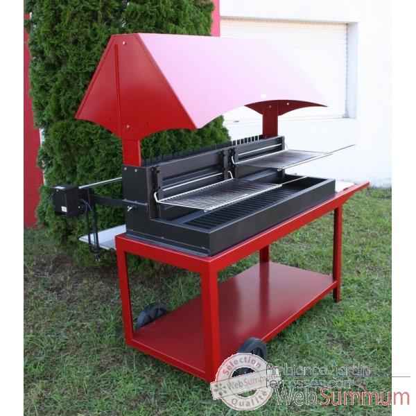 Barbecue grilloir mechoui - rouge Le Marquier -BAR3590C14