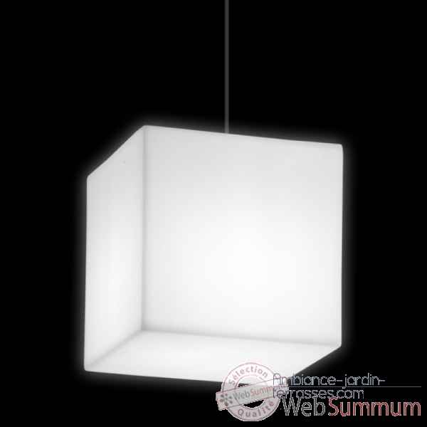 Lampe design design sur piquet fiaccola cubo rouge lampe ip55  SD FCC131