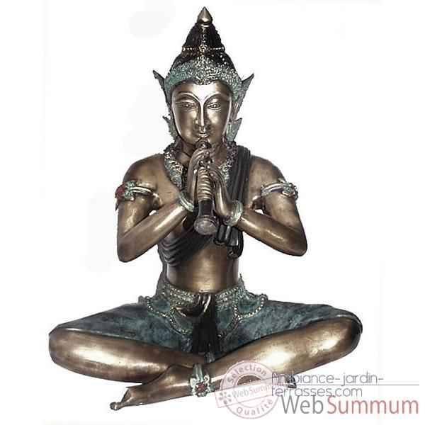 Statuette danseuse Thai en bronze -BRZ257