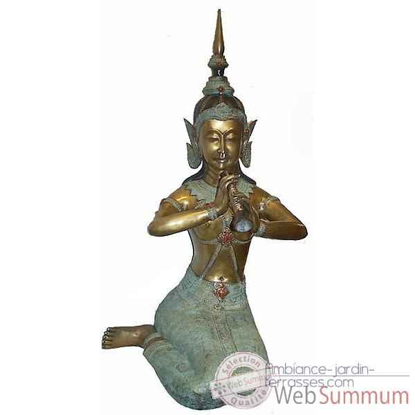 Statuette danseuse Thai en bronze -BRZ265