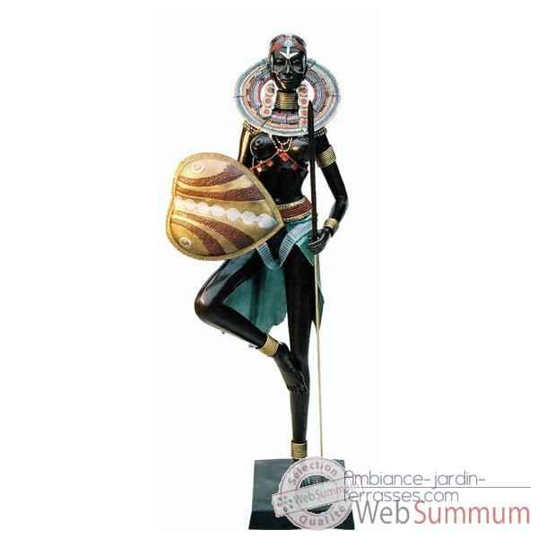 Statuette femmes africaine en bronze -BRZ25C