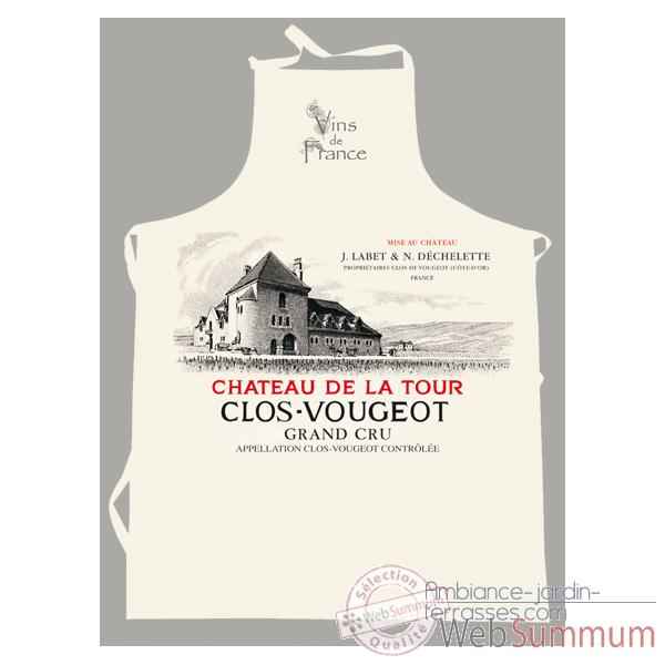 Tablier sommelier etiquette Clos Vougeot -2229