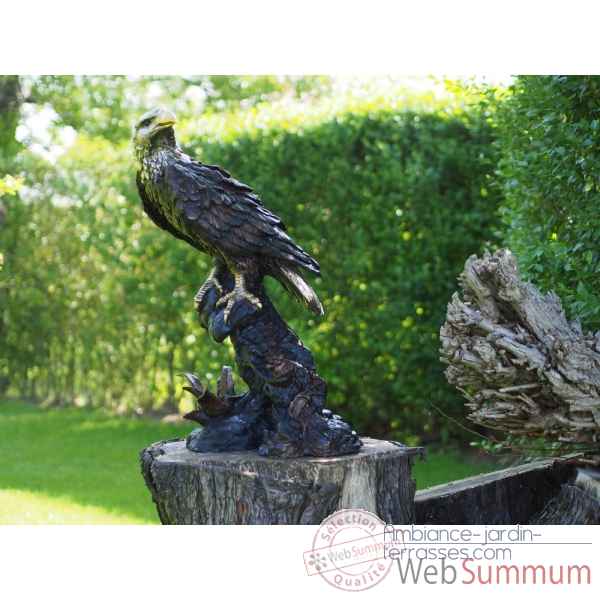Statue bronze aigle -B55956