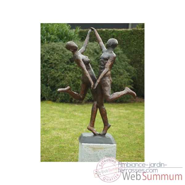 Statue bronze couple de danseurs modernes -B57354