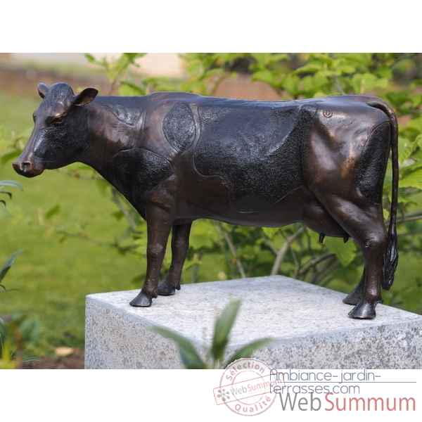 Statue bronze vache -B91154