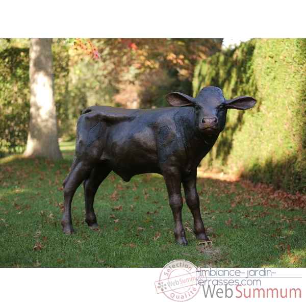 Statue bronze veau -B47204